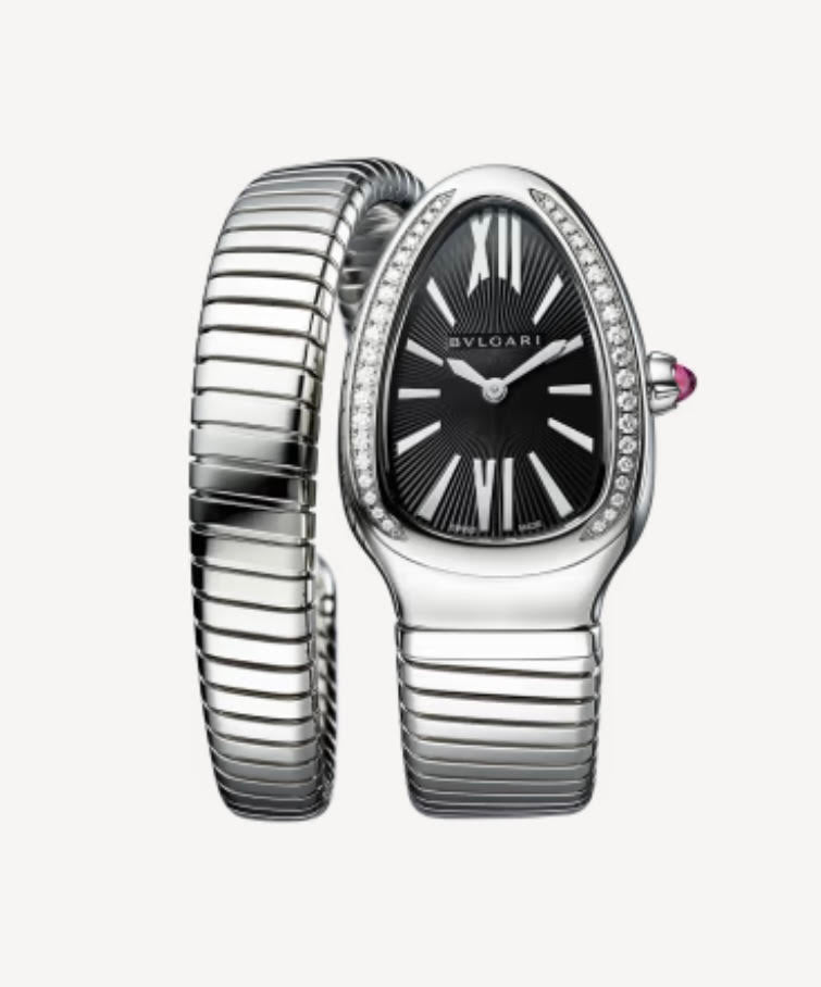 Bvlgari Serpenti Tubogas 35 mm Stainless Steel Lady Watch With Diamonds 2025