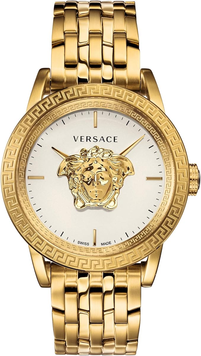 Versace Mens Silver 43 mm Palazzo Empire Watch