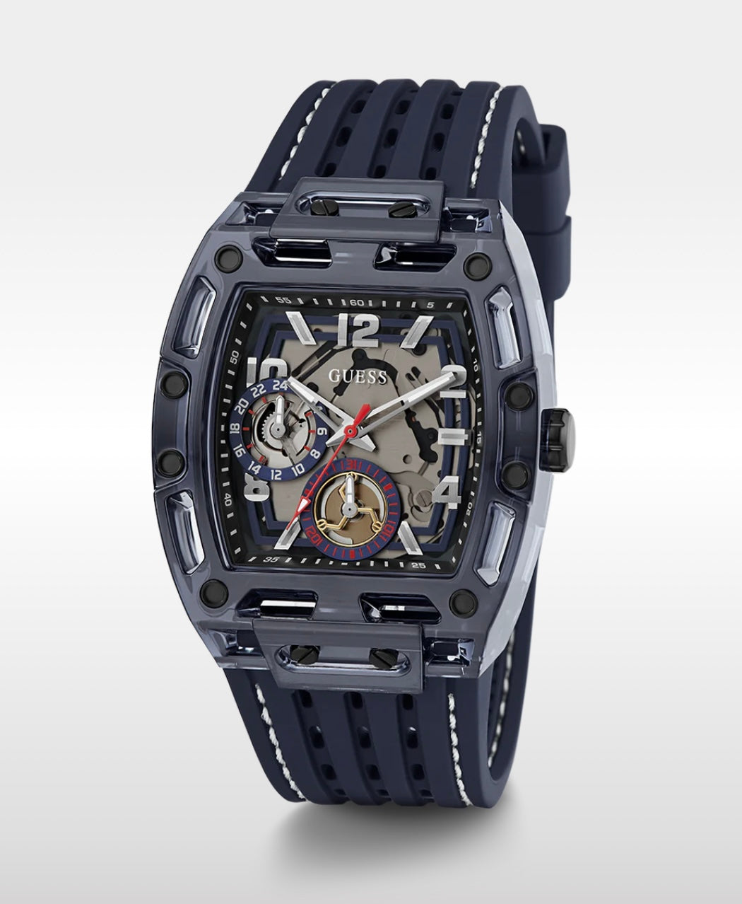 GUESS Mens Blue Navy Multi-function Watch