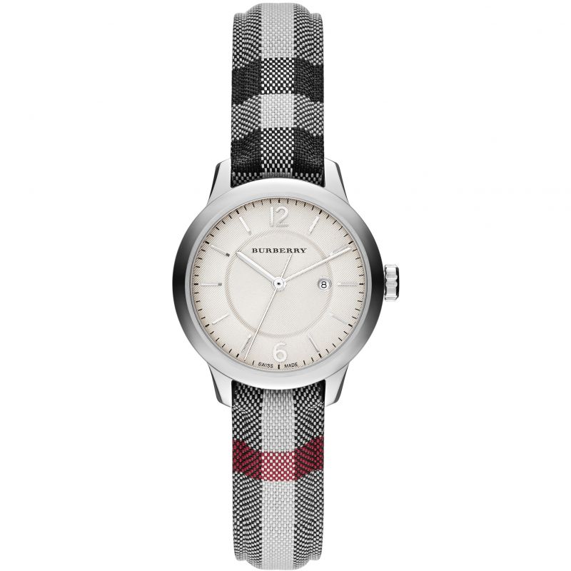 Burberry Ladies Watch The Classic Horseferry 32mm Silver - Lc Watches