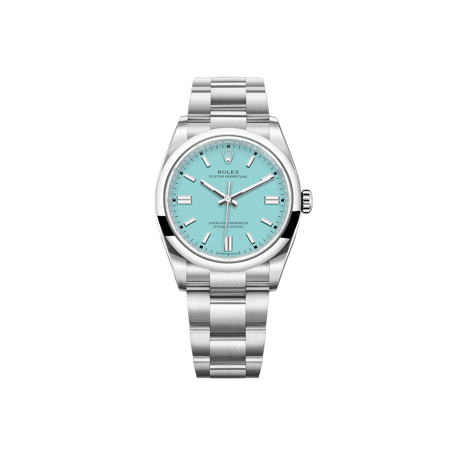 Rolex Oyster Perpetual 36 Turquoise blue Dial Lc Watches