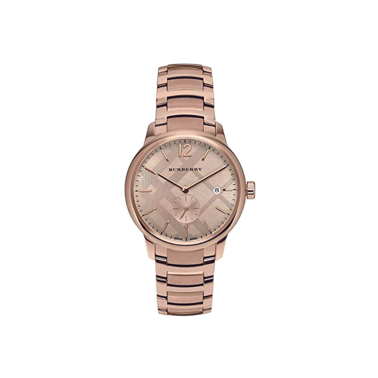 Burberry Rose Gold Toned Stainless Steel Wristwatch