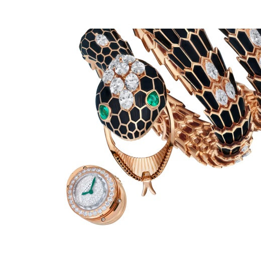 Serpenti Misteriosi High Jewellery Watch With Navette Diamonds