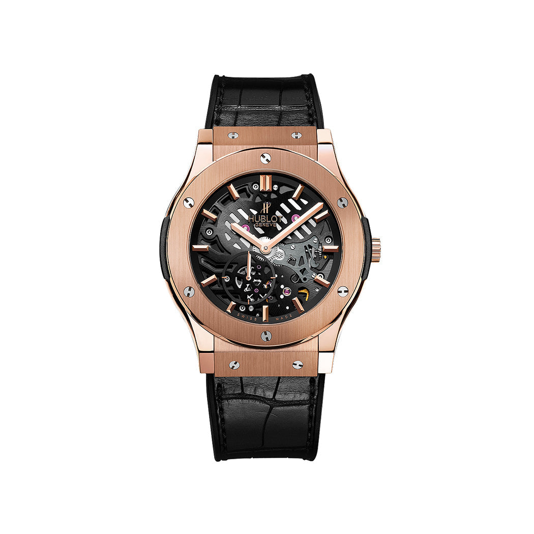 Hublot Classic Fusion Ultra-Thin Skeleton King Gold