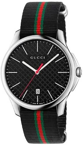 Gucci G-Timeless Analog Display Swiss Quartz Black Men's Watch