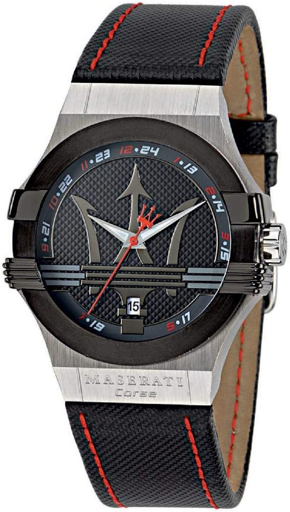 Maserati Potenza Men's Leather Watch