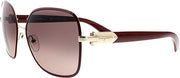 Salvatore Ferragamo Bordeaux  SF150S 728 59 Ladies Sunglasses