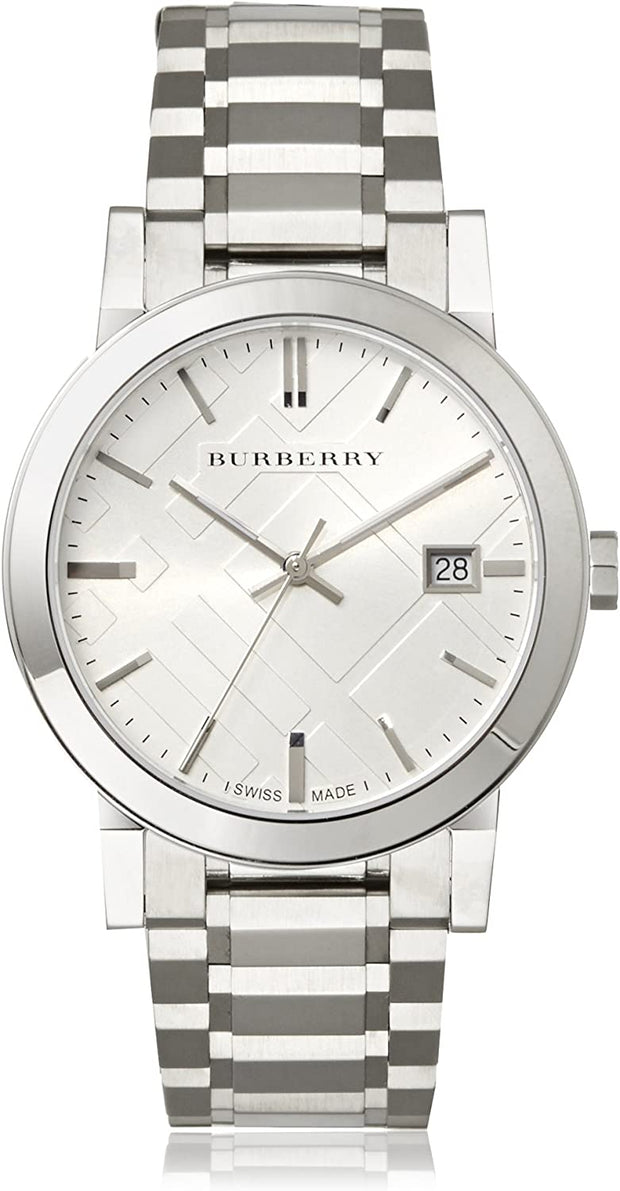 Burberry Large Check Stainless Steel Bracelet Men's Watch