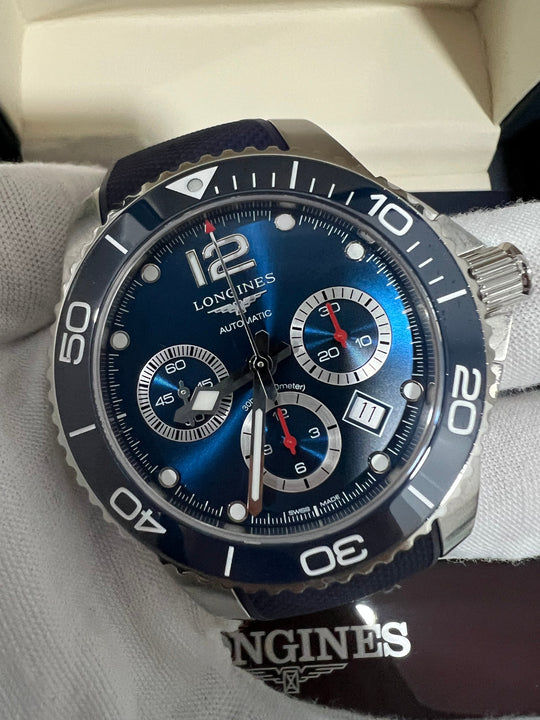 Longines HydroConquest Automatic Chronograph 43mm Blue Dial Blue