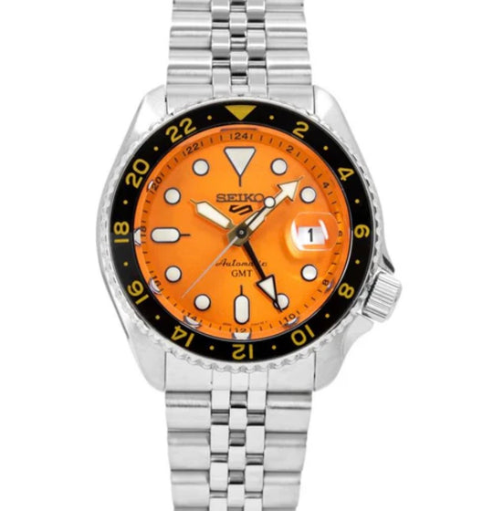 5 Sports GMT Automatic Orange Dial Men's Watch