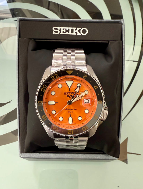 5 Sports GMT Automatic Orange Dial Men's Watch