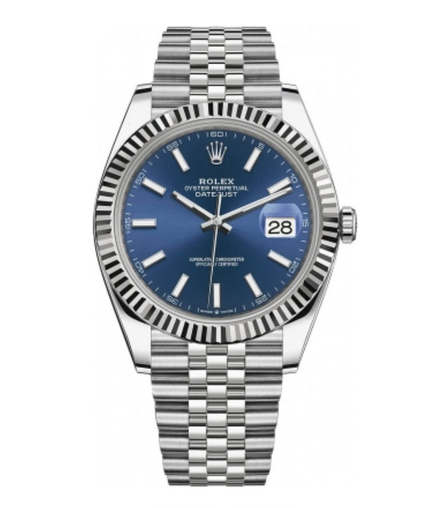 Rolex Datejust 41 Blue Oystersteel And White Gold Watch 2024