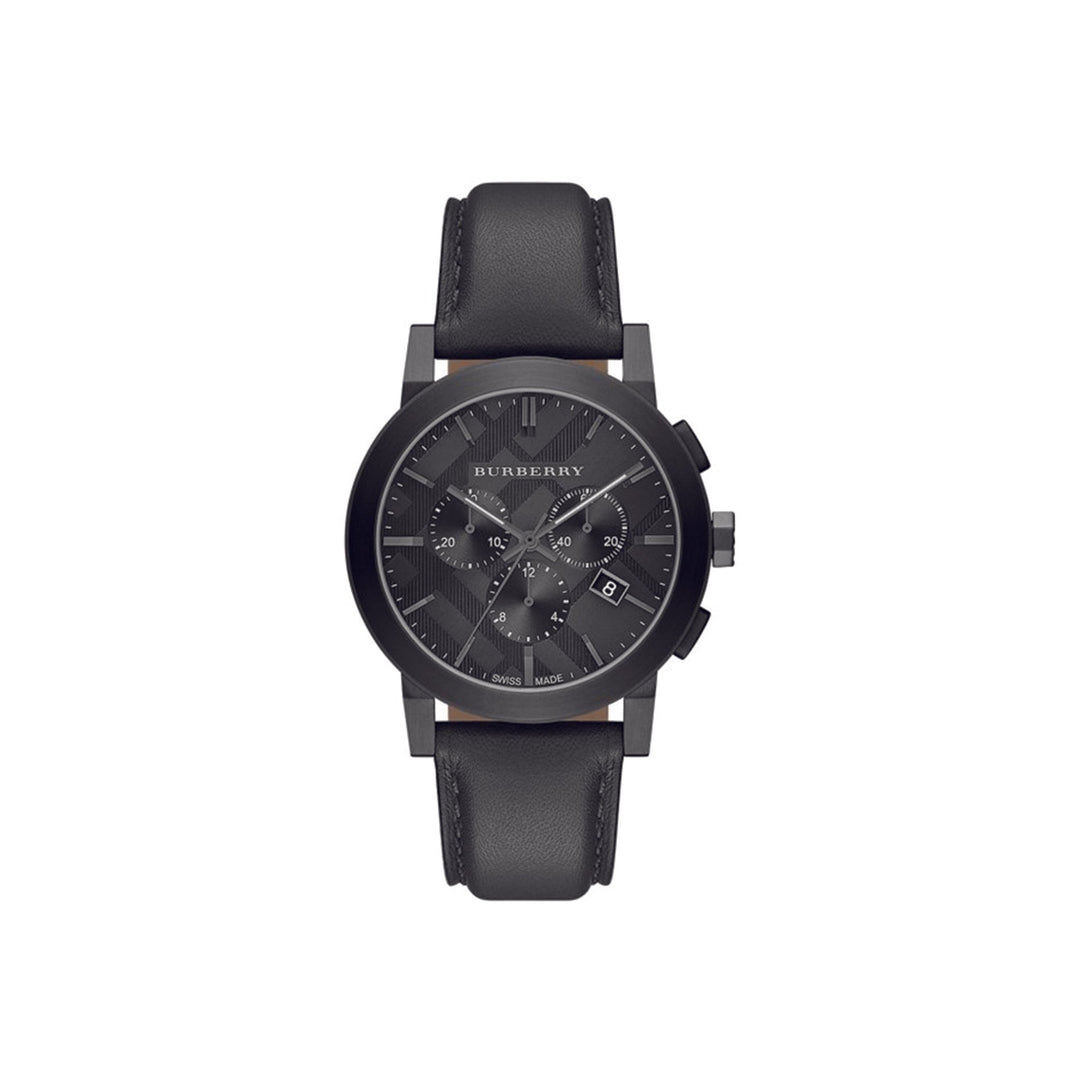 Burberry Dark Grey Ion Plated Chronograph Wristwatch - Lc Watches