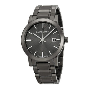 Burberry Grey Dial Grey Ion-plated Men's Watch