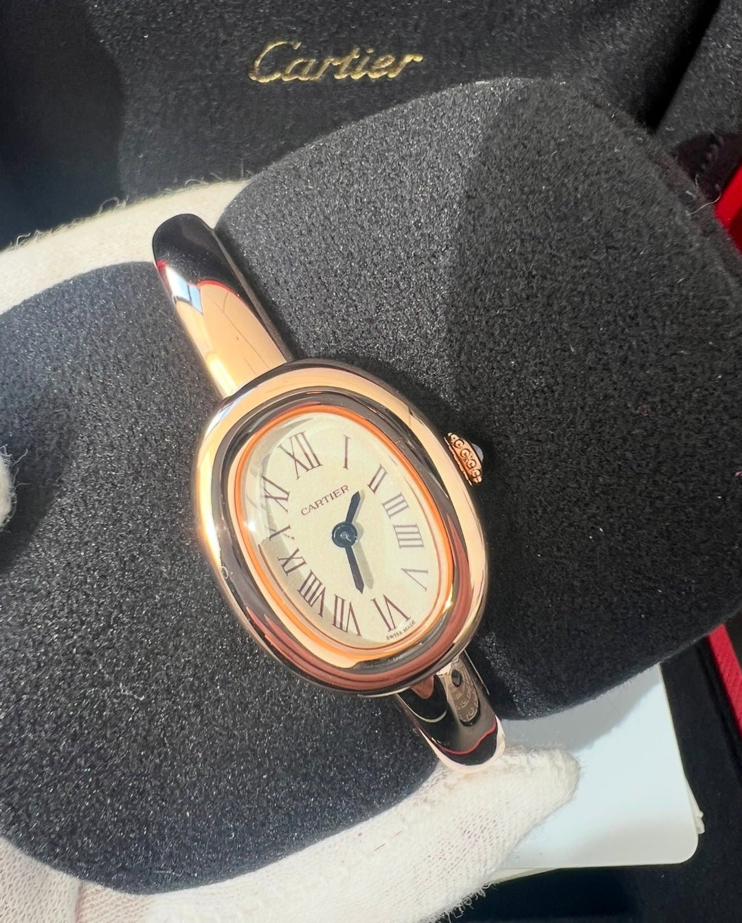 Cartier Baignoire De Cartier Watch, Quartz Movement, Rose Gold - Lc Watches