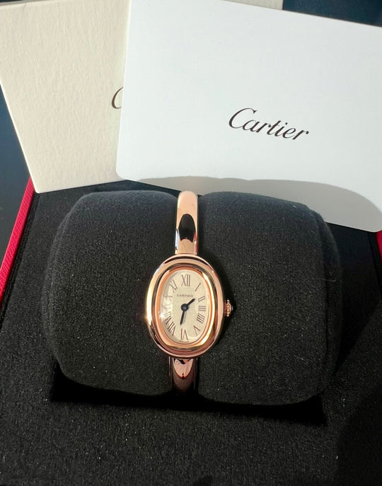 Cartier Baignoire De Cartier Watch, Quartz Movement, Rose Gold - Lc Watches