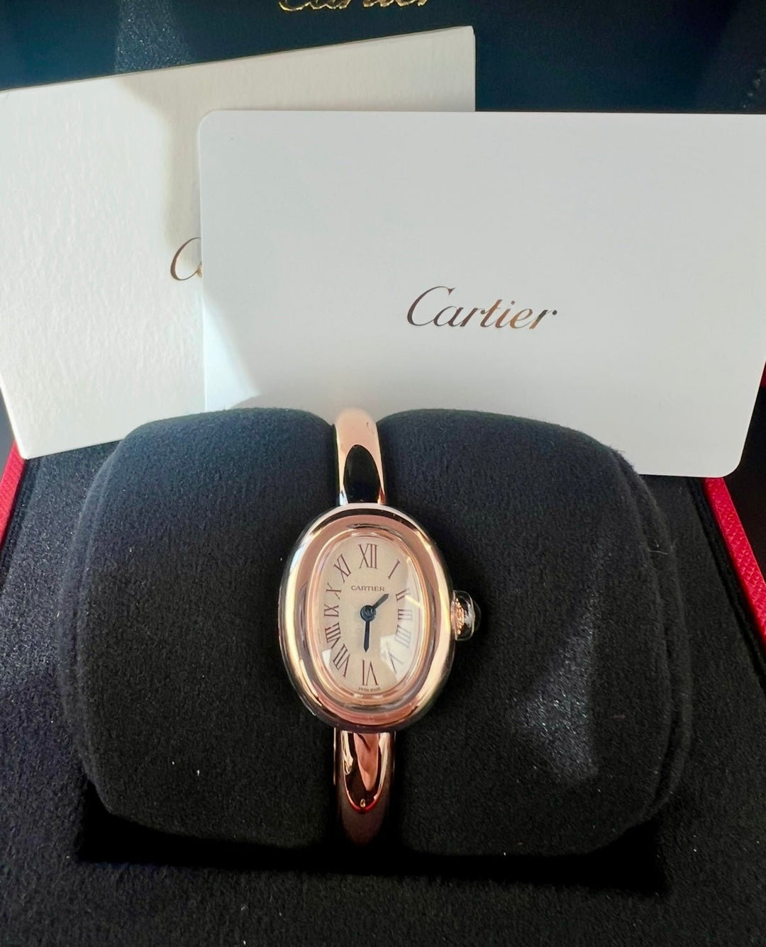 Cartier Baignoire De Cartier Watch, Quartz Movement, Rose Gold - Lc Watches