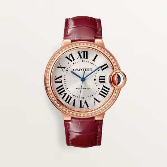 Cartier Ballon Bleu 36mm Rose Gold Case Watch - Lc Watches