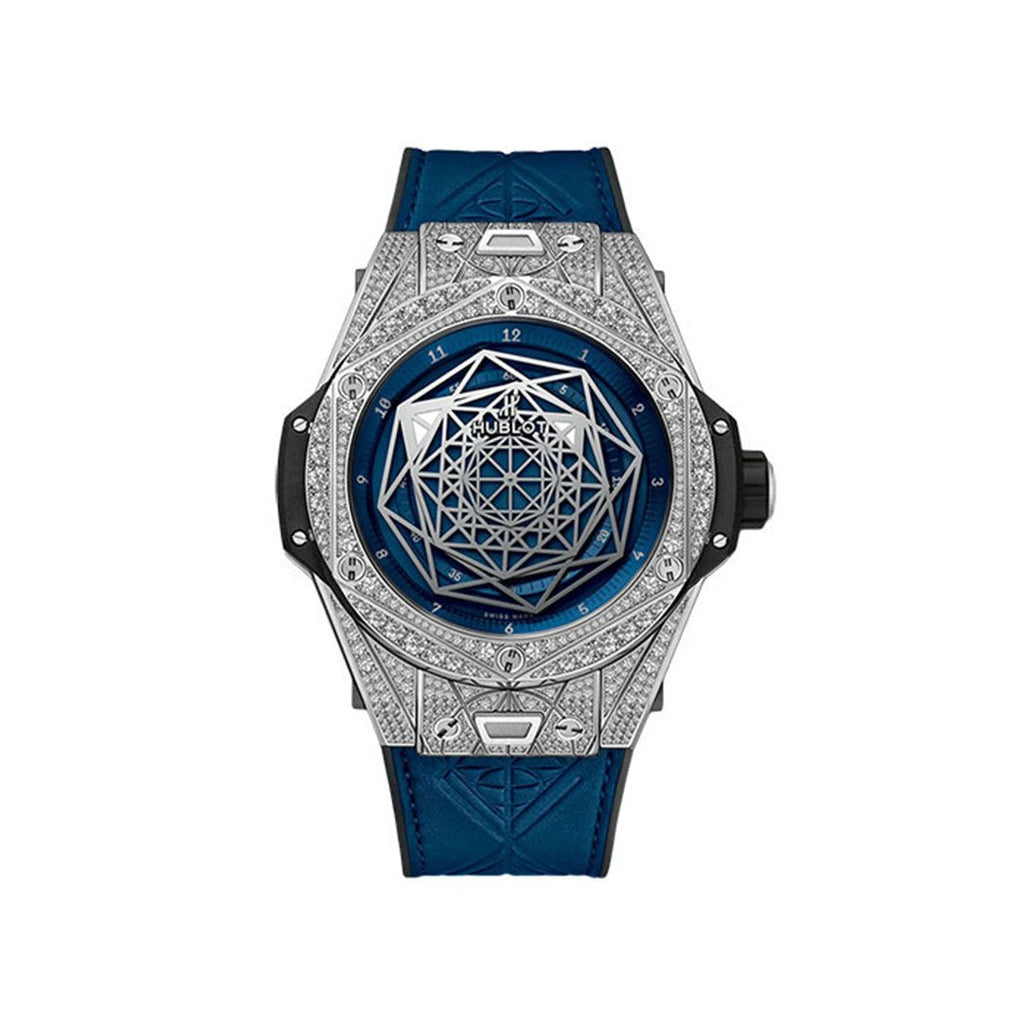 ★87MM★ Mmlg BIG WAVE HFT BLUE Hublot Big Bang Sang Bleu II King Rose Gold Blue 418.0X.5108