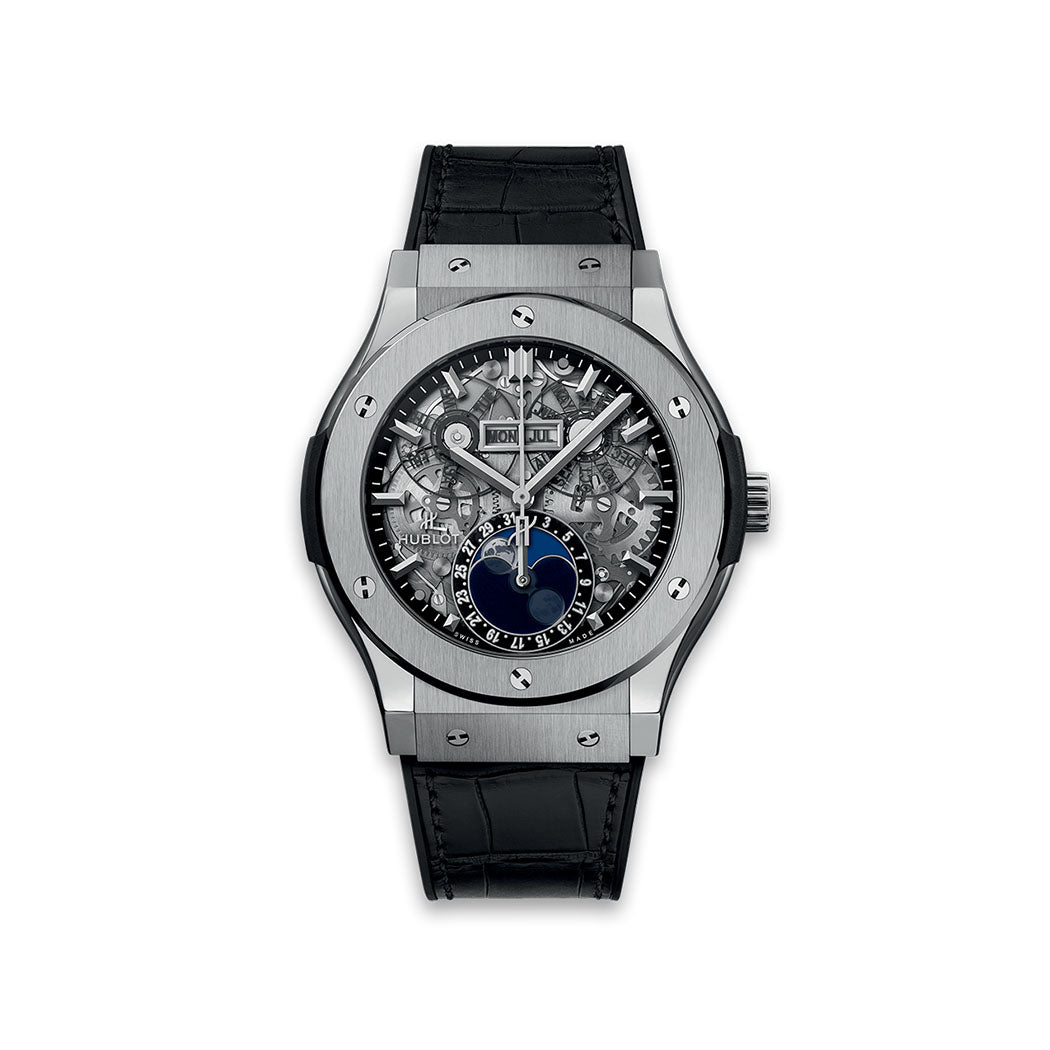 Hublot Classic Fusion Aerofusion Moonphase Titanium - Lc Watches