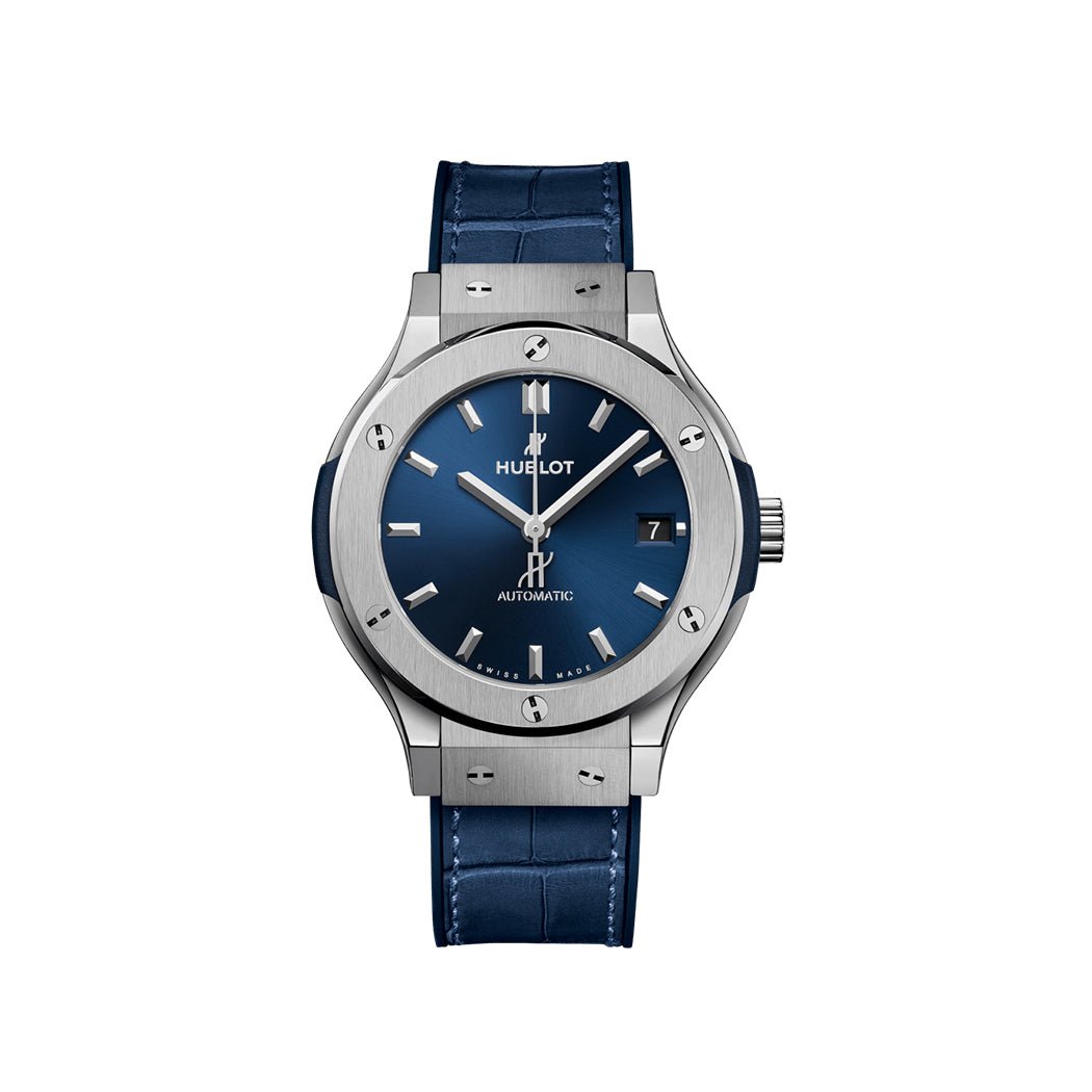 Hublot Classic Fusion Titanium Blue 38 mm Watch - Lc Watches