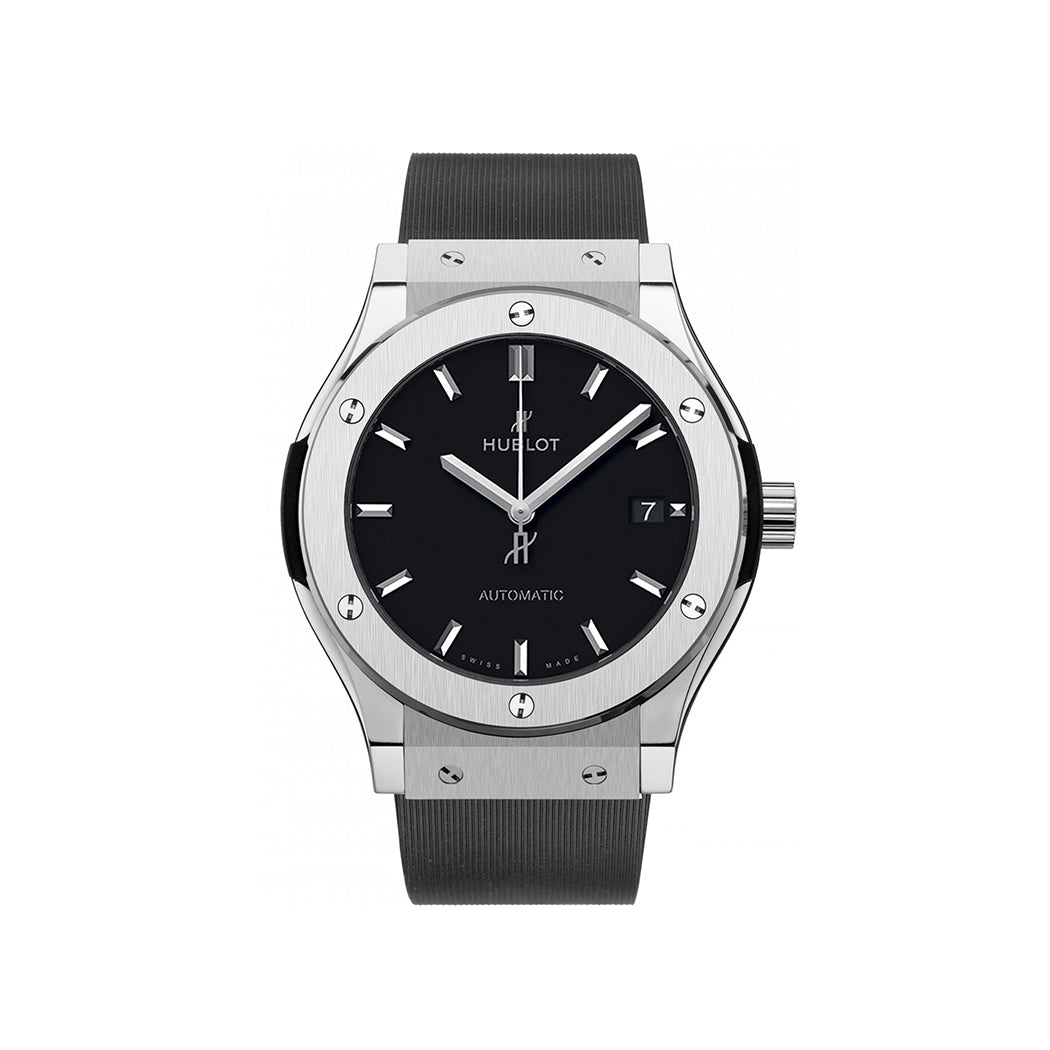 Hublot Classic Fusion Titanium on Rubber 45 mm Wrist Watch - Lc Watches