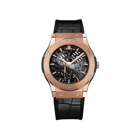 Hublot Classic Fusion Ultra-Thin Skeleton King Gold Lc Watches