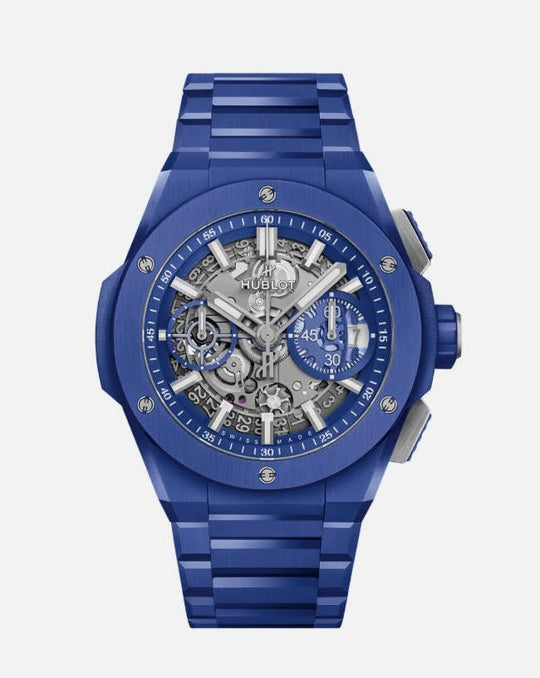 HUBLOT INTEGRATED BLUE CERAMIC - Lc Watches