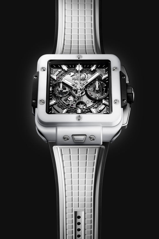 Hublot Square Bang Unico White 42mm Watch - Lc Watches