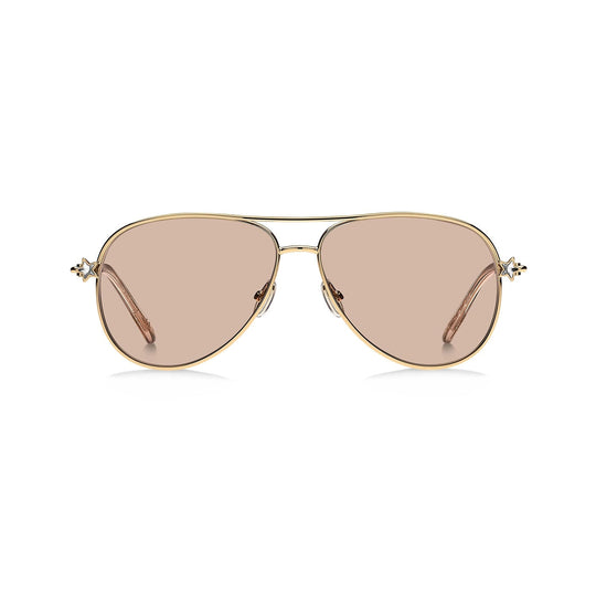 Jimmy Choo SANSA/S Rose Gold Aviator Sunglasses - Lc Watches