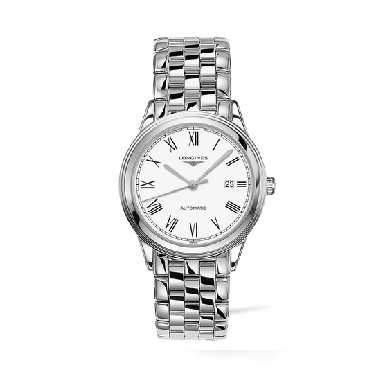 Longines Flagship Automatic White Dial Stainless Steel Men's Watch - Lc Watches