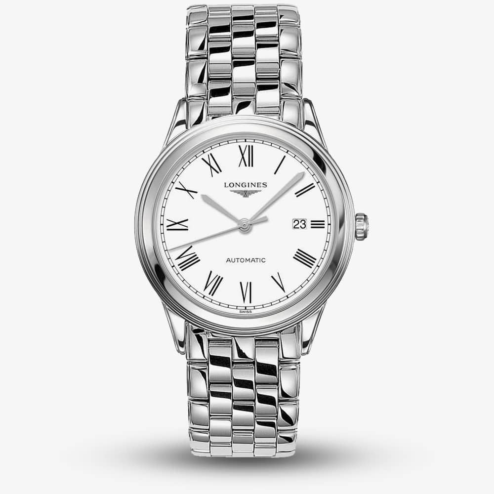 Longines Flagship Automatic White Dial Stainless Steel Men's Watch L4.974.4.11.6 - Lc Watches