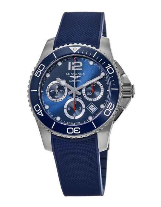 Longines HydroConquest Automatic Chronograph 43mm Blue Dial Blue - Lc Watches