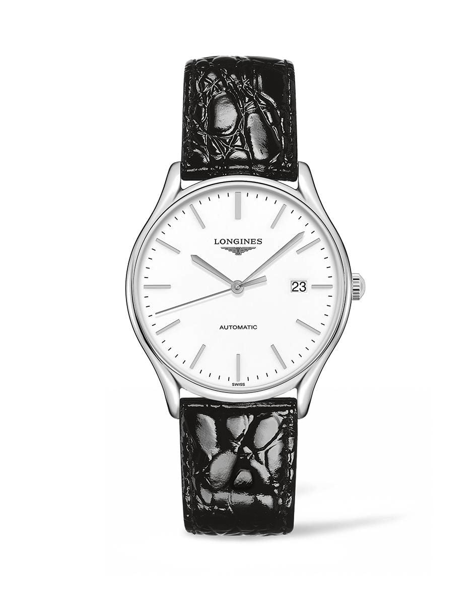 Longines lyre automatic white dial men's watch - Lc Watches