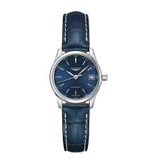 Longines Master Blue Leather 25.5 mm Women Watch - Lc Watches