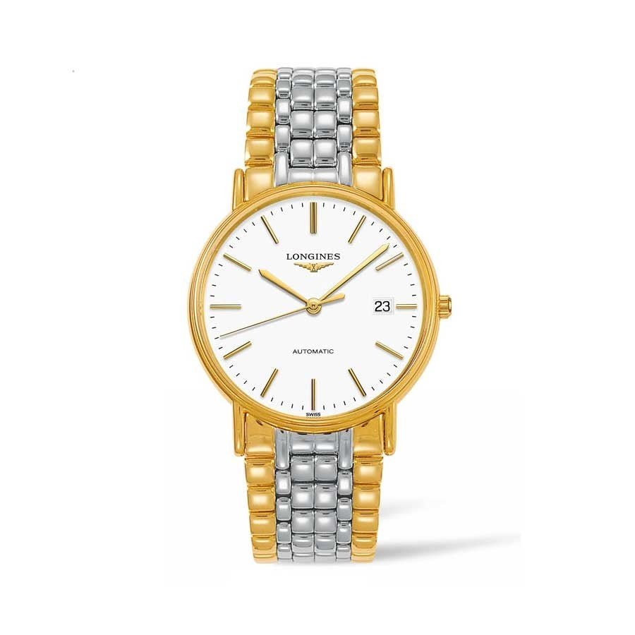 Longines Presences White/Yellow gold toned steel Ø38.5 mm watch - Lc Watches