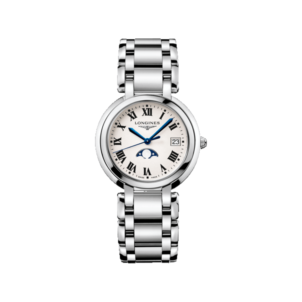 Longines PrimaLuna Quartz 34mm Ladies Watch - Lc Watches