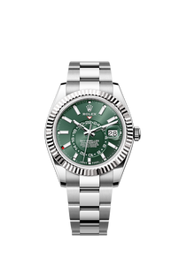 New Sky- Dweller Oystersteel and White Gold Men's Watch
