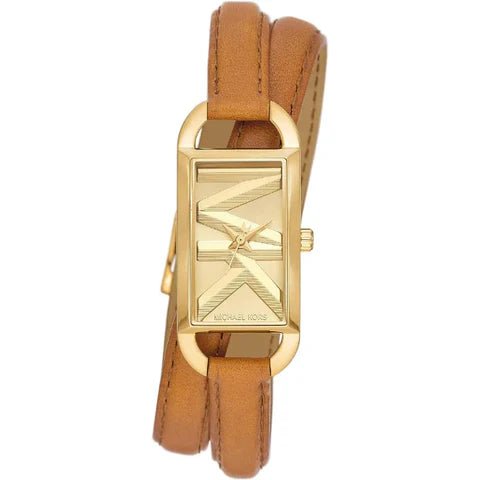 Michael Kors Empire Three - Hand Double Wrap Leather Watch - Lc Watches