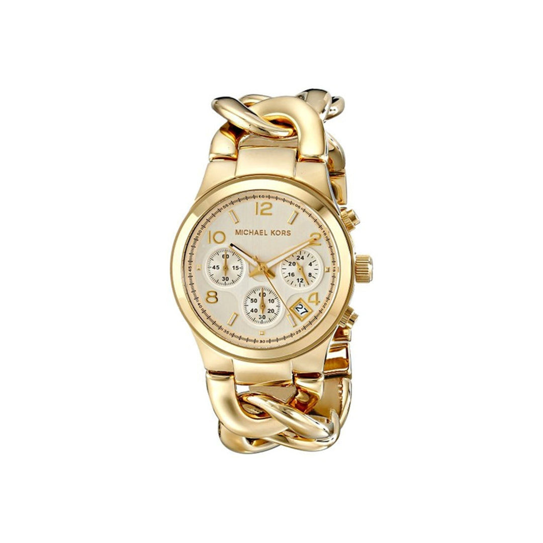 Michael Kors Runway Twist 38mm Gold Wristwatch - Lc Watches