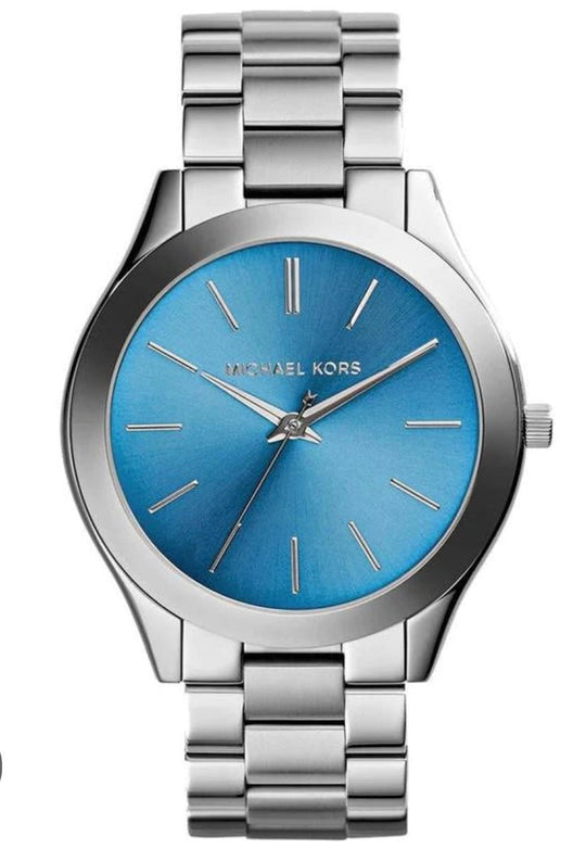 Michael Kors Slim Runway Blue Dial Women's Watch - Lc Watches