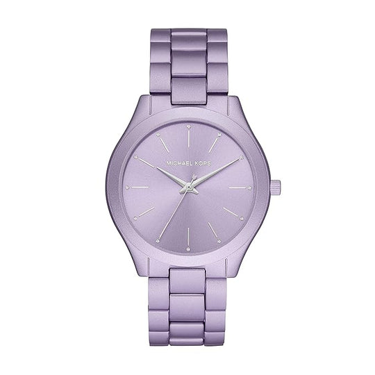 Michael Kors Women's Quartz With Metal Strap Purple Watch - Lc Watches