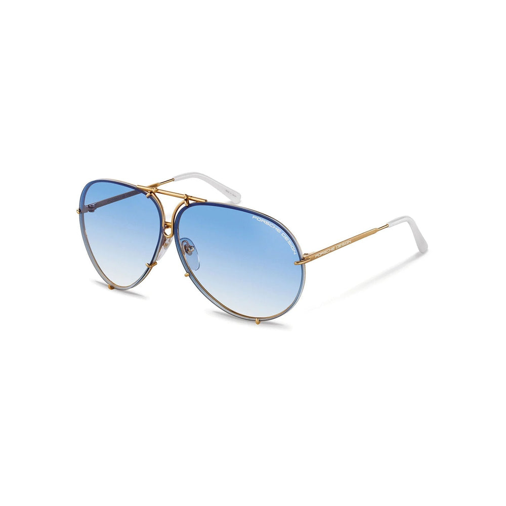 Porsche Design 8478 Blue and Gold Aviator Sunglasses - Lc Watches