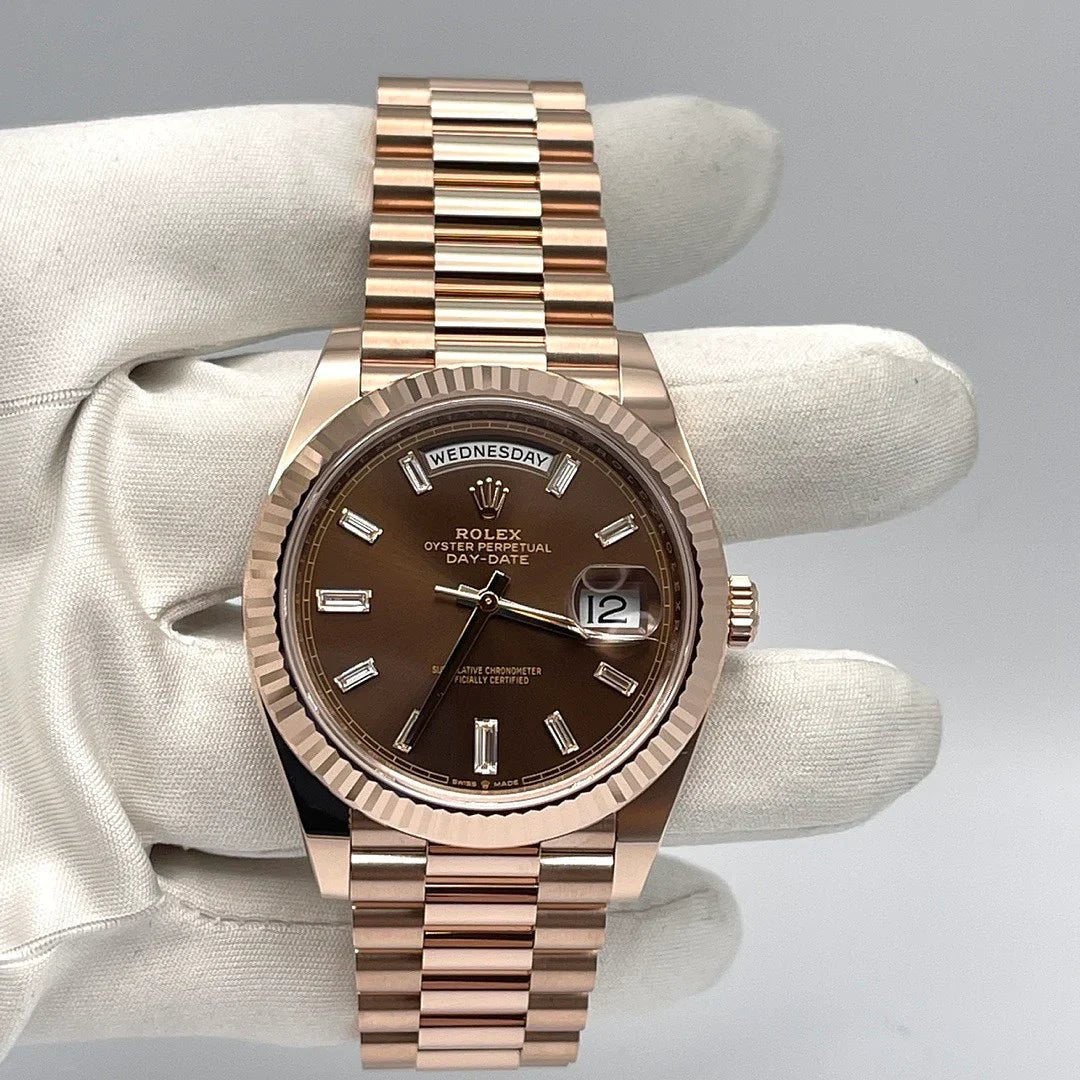 Rolex Day - Date Oyster 40mm Everrose Gold Watch - Lc Watches