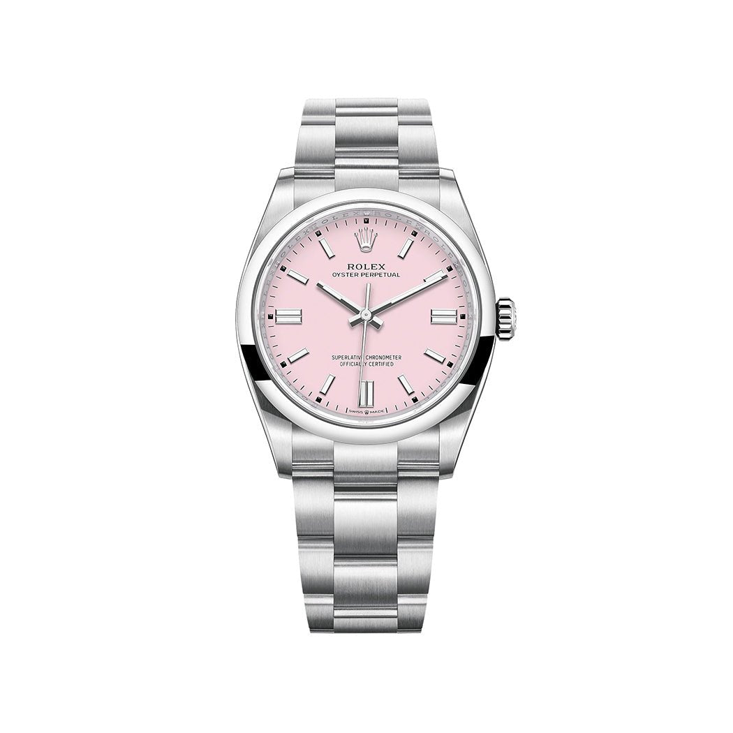 Rolex Oyster Perpetual 36 Pink Dial - Lc Watches