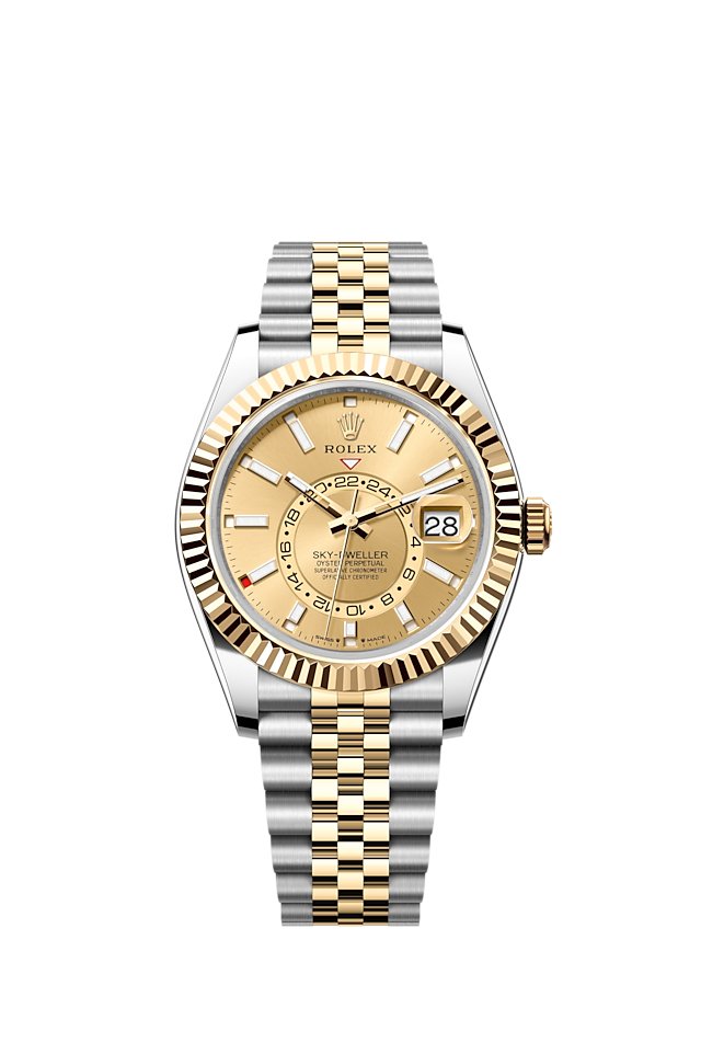 Rolex Sky - Dweller 42 mm Oyster Perpetual Yellow Gold Men's Watch NEW 2024 - Lc Watches