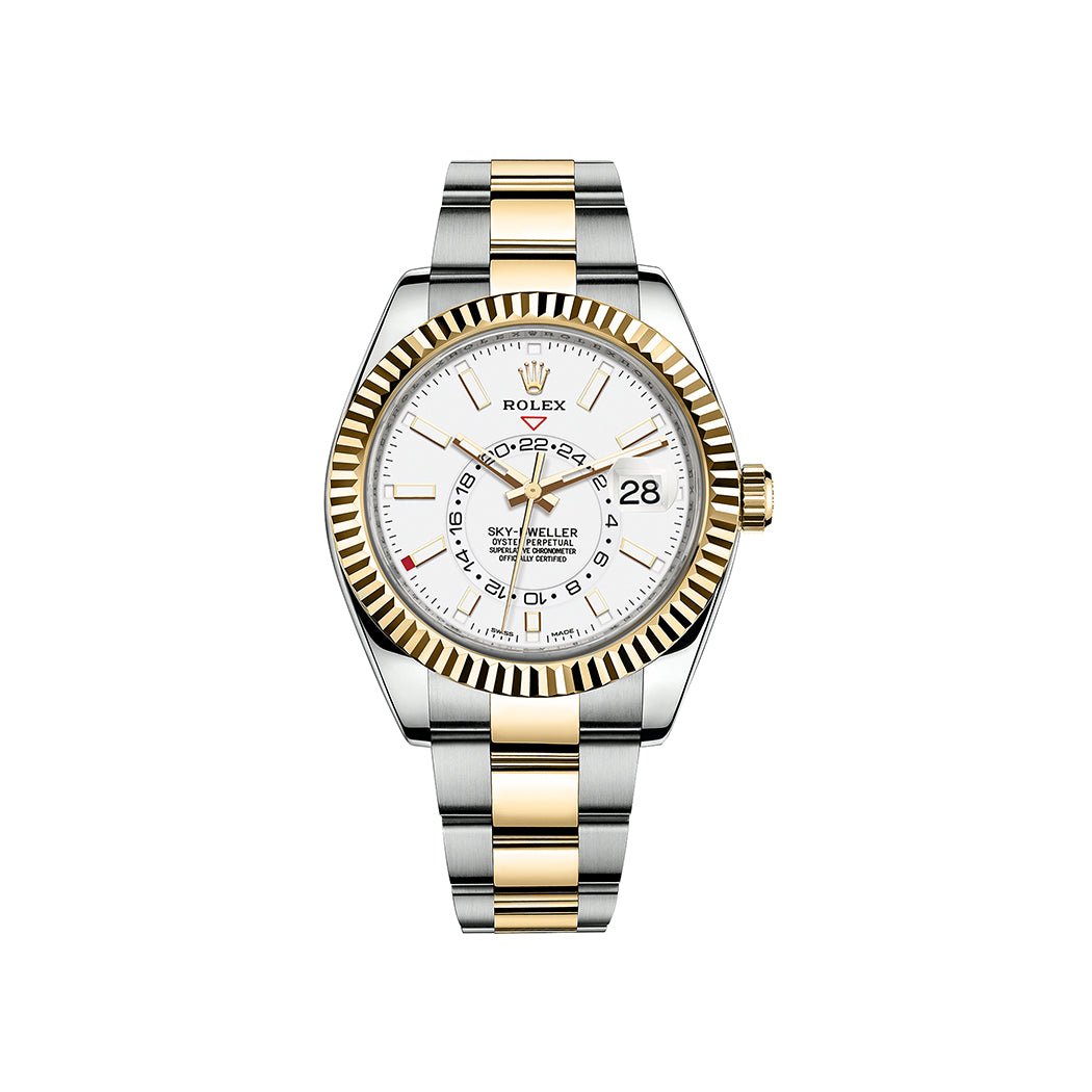 Rolex White Sky - Dweller Two - Toned 42 mm Watch - Lc Watches