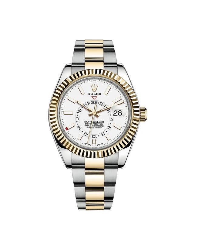 Rolex White Sky - Dweller Two - Toned 42 mm Watch - Lc Watches