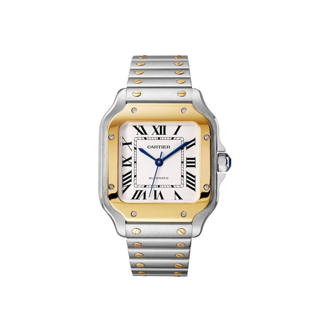 Santos De Cartier Two Tone Medium Watch - Lc Watches