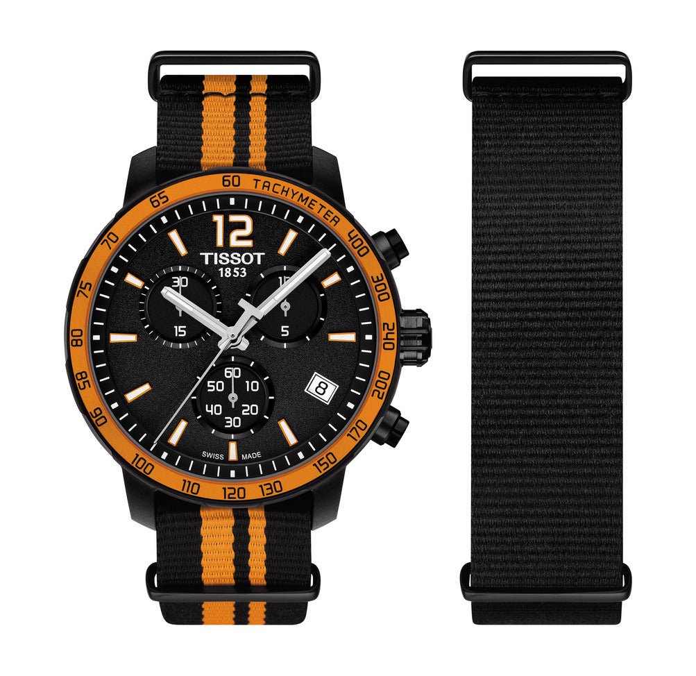 Tissot Quickster Chronograph Black and Orange - Lc Watches